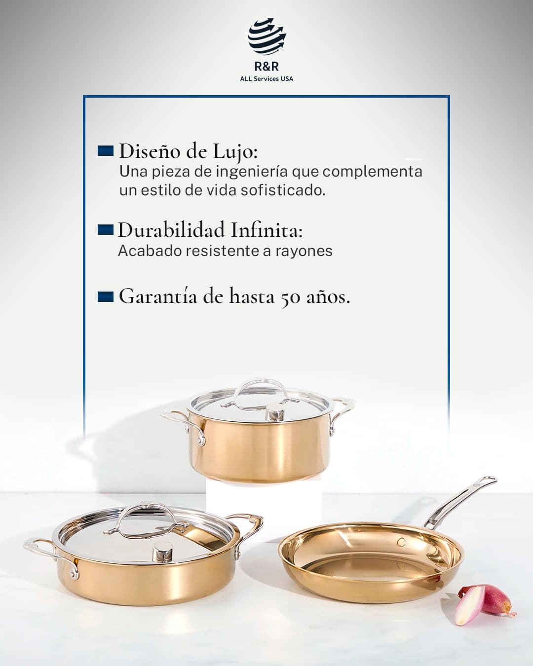 Cacerola, sartén y olla de la batería Royal Prestige®